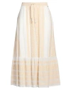Marina Sport By Marina Rinaldi Woman Maxi Skirt Beige Size 16 Cotton In Beige