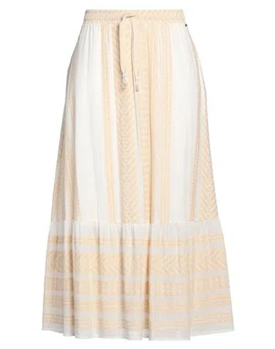 Marina Sport By Marina Rinaldi Woman Maxi Skirt Beige Size 16 Cotton