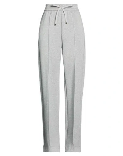 Marina Sport By Marina Rinaldi Woman Pants Grey Size S Cotton, Polyester In Gray