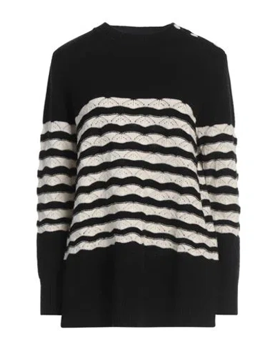 Marina Sport By Marina Rinaldi Woman Sweater Black Size M Virgin Wool