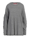 Marina Sport By Marina Rinaldi Woman Sweater Grey Size S Acrylic, Alpaca Wool, Wool