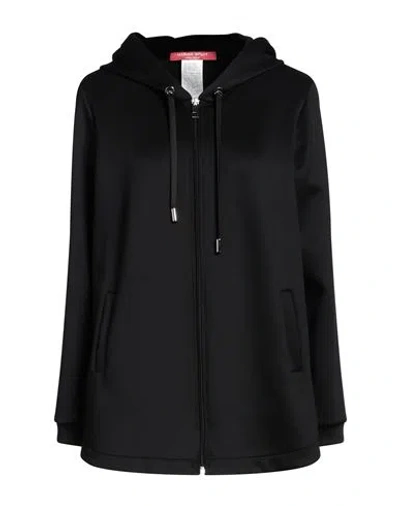 Marina Sport By Marina Rinaldi Woman Sweatshirt Black Size M Polyester, Elastane