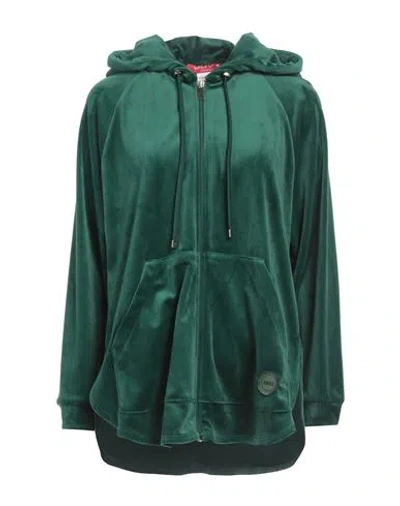 Marina Sport By Marina Rinaldi Woman Sweatshirt Emerald Green Size Xl Polyester, Elastane