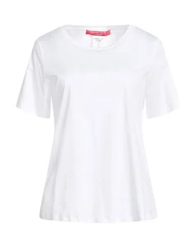 Marina Sport By Marina Rinaldi Woman T-shirt White Size Xxl Cotton