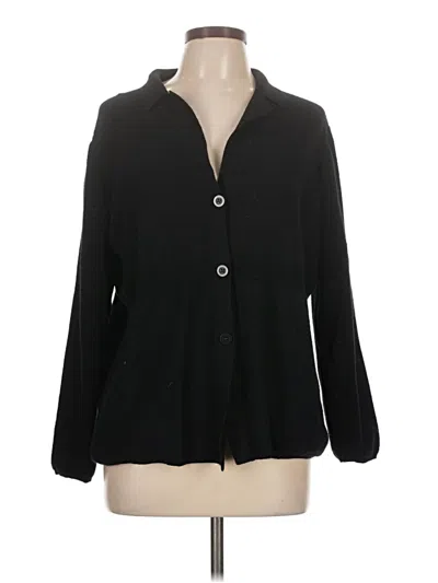 Pre-owned Marina Sport Cardigan Sweater In Black