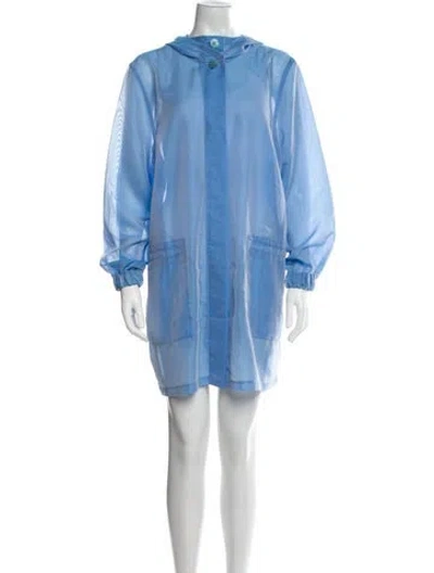 Pre-owned Marina Sport Crew Neck Mini Dress In Blue