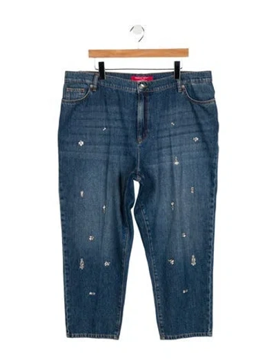 Pre-owned Marina Sport High-rise Straight Leg Jeans W/ Tags In Blue