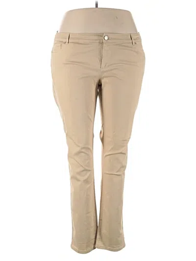 Pre-owned Marina Sport Jeggings In Tan