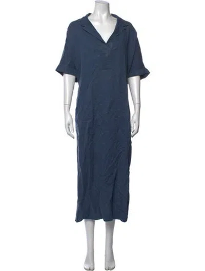 Pre-owned Marina Sport Long Dress In Blue