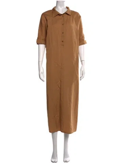 Pre-owned Marina Sport Long Dress In Brown