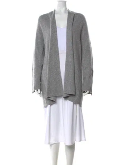 Pre-owned Marina Sport Open Front Sweater In Grey