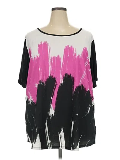Pre-owned Marina Sport Short Sleeve Blouse In Pink