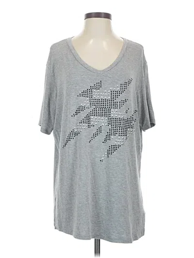 Pre-owned Marina Sport Short Sleeve T-shirt In Silver