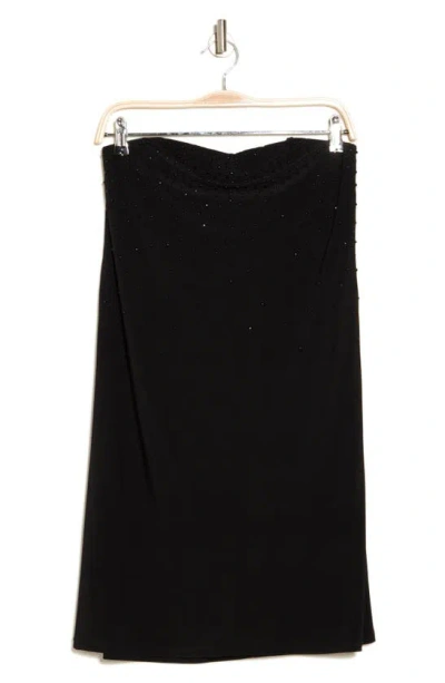 Marina Strapless Sheath Dress In Black