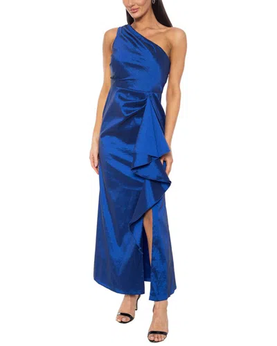Marina Taffeta Gown In Blue