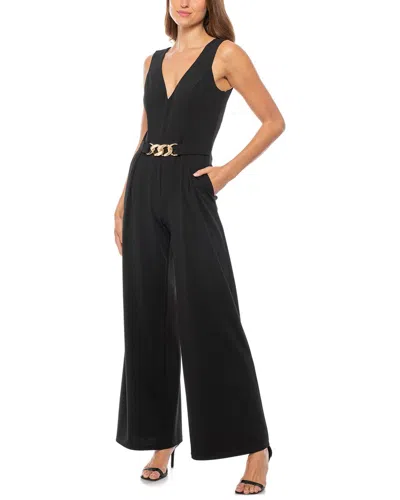 Marina V-neck Jumpsuit In Black