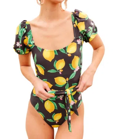 Marina West Swim Lemon Drop Swimsuit In Lemons In Multi