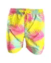 Marina West Swim Men's Swim Shorts In Neon Multi Palms