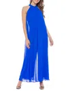 Marina Chiffon Wide Leg Jumpsuit In Royal