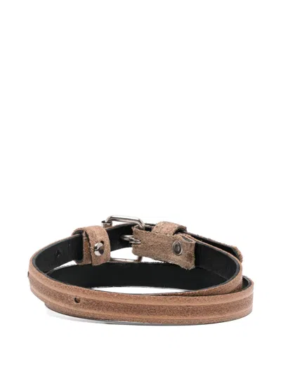 Marina Yee Classic Buckle-fastening Bracelet In Brown