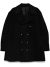 Marina Yee Double-breasted Coat In Black