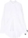 Marina Yee Draped Cotton Shirt In White