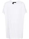 MARINA YEE DRAPED-DETAIL COTTON T-SHIRT