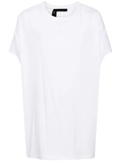 Marina Yee Draped-detail Cotton T-shirt In White