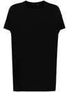 Marina Yee Draped-detail Cotton T-shirt In Black