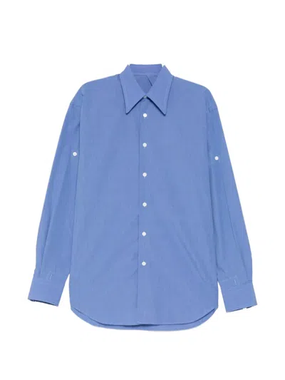 Marina Yee Fold-up Sleeve Shirt In Blue