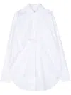 Marina Yee Gathered Cotton Shirt In White