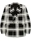 Marina Yee High Shoulder Db Blazer In 黑色