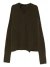 Marina Yee Kane Wool Sweater In Green