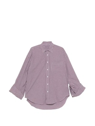 Marina Yee M.y. Gingham Shirt In Red