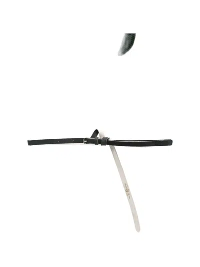 Marina Yee Origami Leather Belt In Black