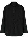 Marina Yee Black Maxi Shirt In Black