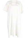 Marina Yee Pepper Folded-collar Dress In Weiss