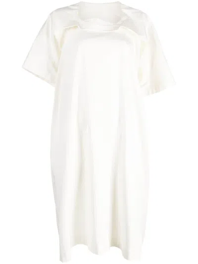 Marina Yee Pepper Folded-collar Dress In Weiss
