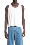 Marina Yee White Deconstructed Tank Top In White