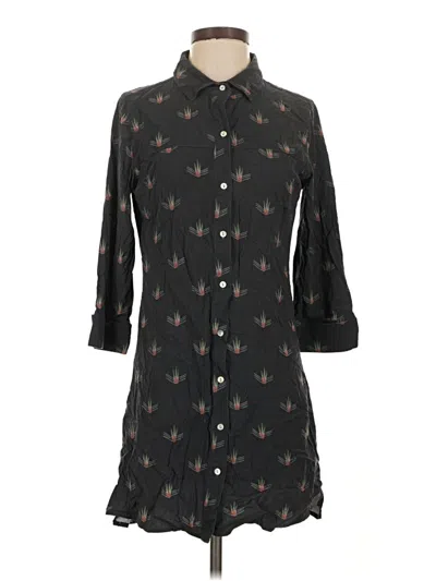 Pre-owned Marine Layer 3/4 Sleeve Button Down Shirt In Black