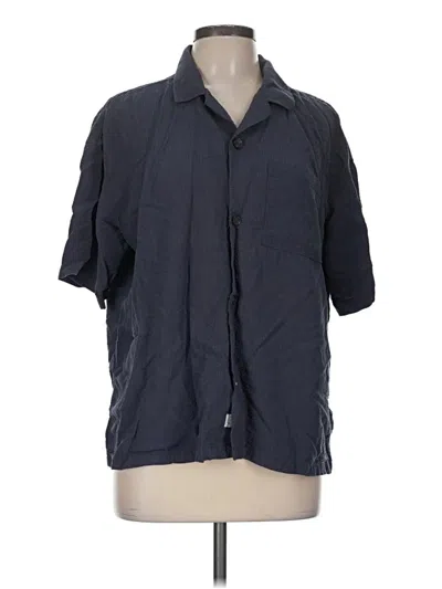 Pre-owned Marine Layer 3/4 Sleeve Button Down Shirt In Gray