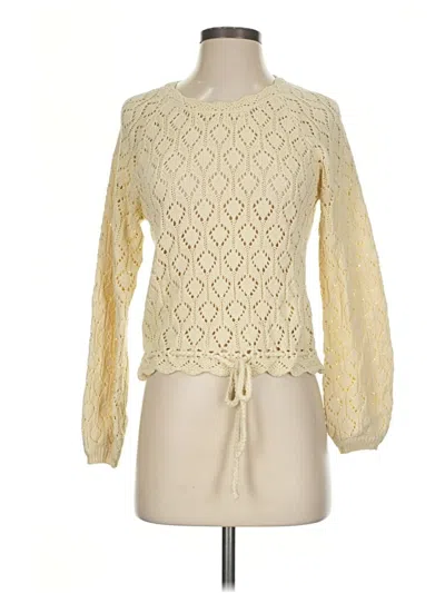Pre-owned Marine Layer 3/4 Sleeve T-shirt In Ivory