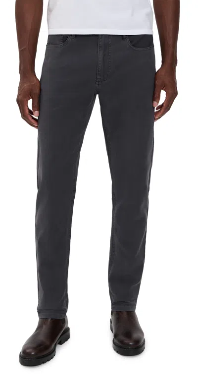 Marine Layer 5 Pocket Stretch Terry Pants - Slim Straight Faded Navy In Black
