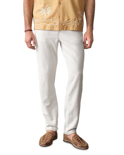 Marine Layer 5-pocket Linen Pants In White