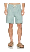 Marine Layer 8 Stretch Board Short In Blue