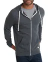 Marine Layer Afternoon Front Zip Hoodie In Asphalt