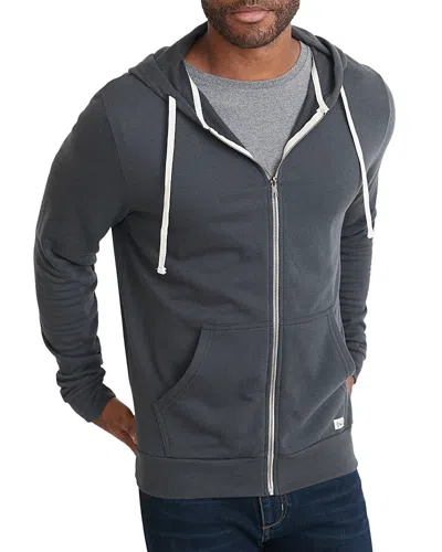 Marine Layer Afternoon Front Zip Hoodie In Asphalt