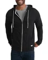 Marine Layer Afternoon Front Zip Hoodie In Black