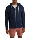 Marine Layer Afternoon Full Zip Hoodie In True Navy