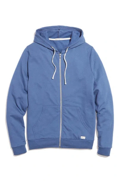 Marine Layer Afternoon Full Zip Hoodie In Blue